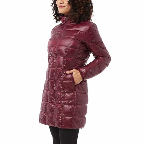 RED NWT Ladies'‎ 3/4 Length Puffer Jacket Aventure - Picture 5 of 10